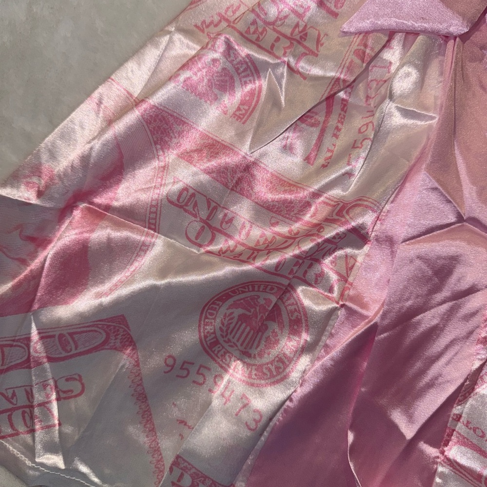 Pink Satin Robe - Picture 4 of 4
